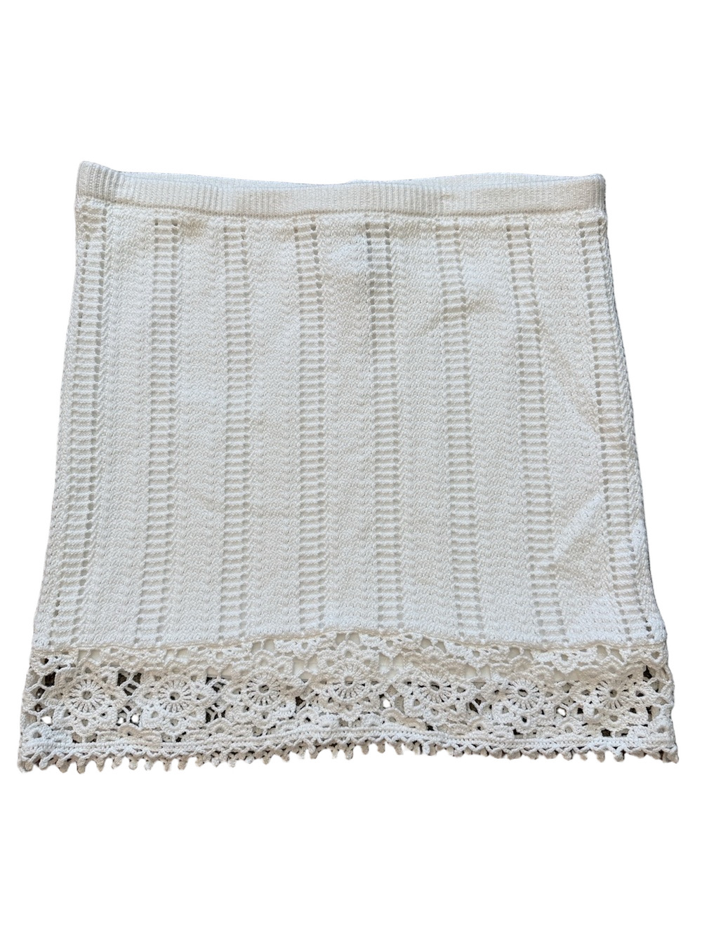 Universal Thread white crochet skirt sz L